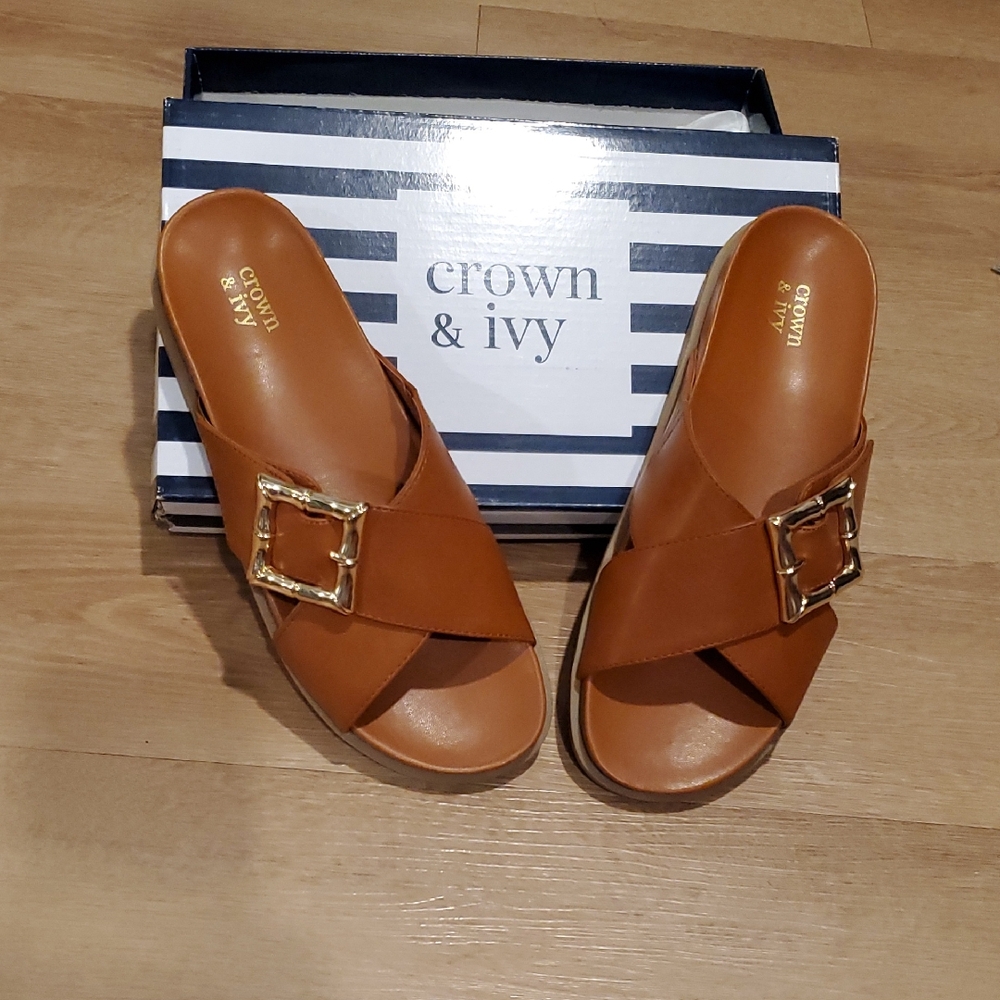 Crown & Ivy Glinda Mules/slides 9.5M